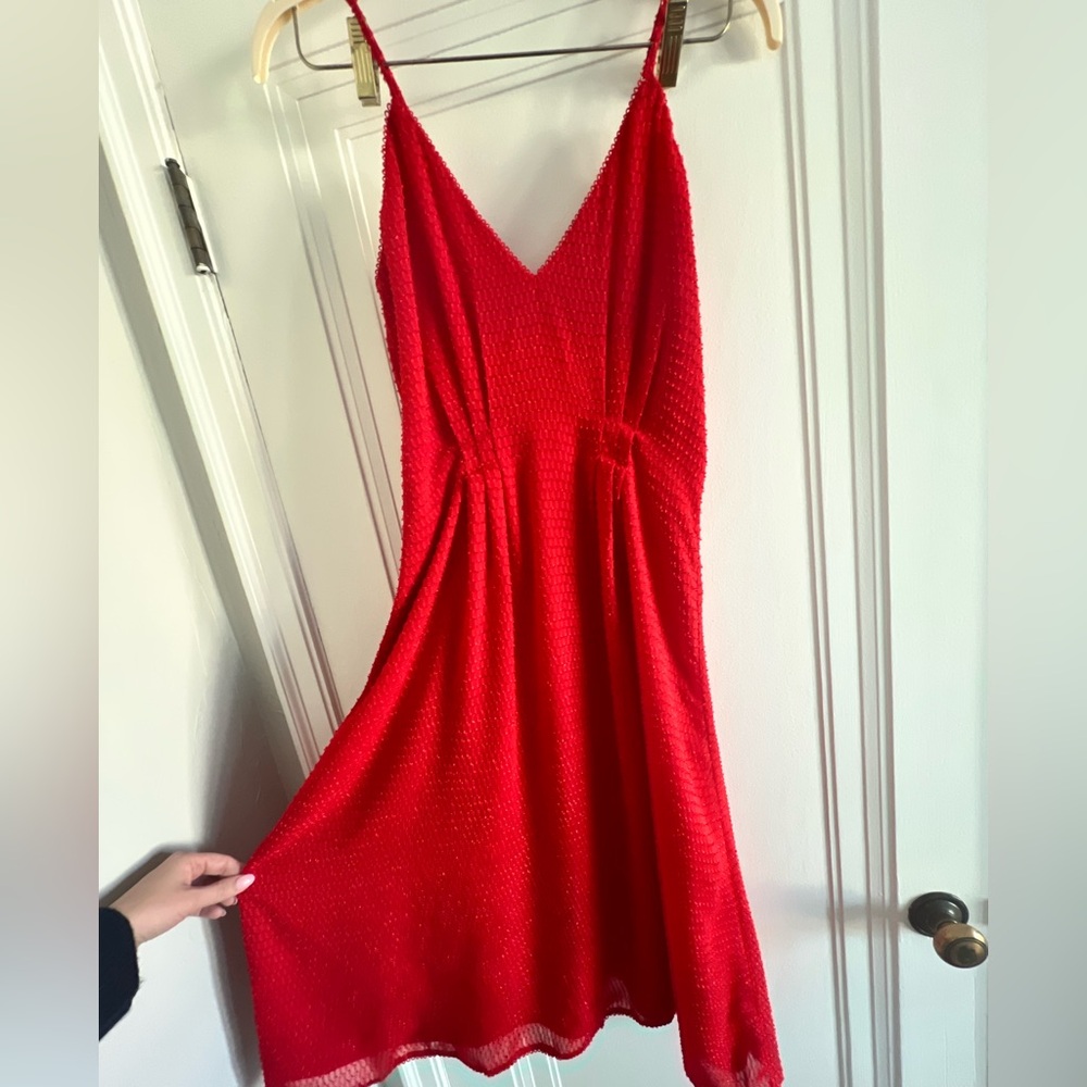 Revolve- House of Harlow 1960 Vibrant Red Midi Dress